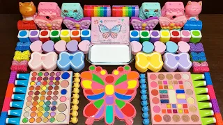 IGOODCO BUTTERFLY! 96 Color EYE SHADOOW PALETTE! MIxing Random into slime! #1186