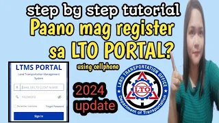Paano magpa register sa LTO LTMS PORTAL? How to create account of LTMS PORTAL in 2024?