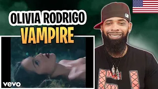 AMERICAN RAPPER REACTS TO-Olivia Rodrigo - vampire (Official Music Video)