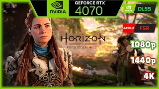 Horizon Forbidden West : RTX 4070 - MAX SETTINGS 1080p, 1440p, 4K ( NATIVE, DLSS, FSR, FG)