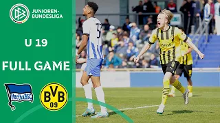 Hertha Berlin U19 - Borussia Dortmund U19 | Full Game | Semi-Final | Under-19 Bundesliga