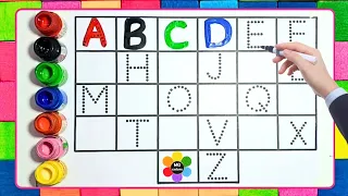 Learn to count, trace & write ABCD, 123, 123 Numbers,1 to 100 counting, ABCD, a to z alphabet  - 136