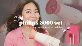 Aesthetic and Cute Hair Tools? Philips 3000 Hairstyling Set Review | Jelaineeey