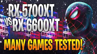 AMD RX 5700 XT vs RX 6600 XT | Game Benchmark Tests and Gameplay