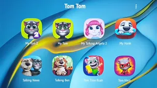 Talking Tom, Talking Angela, Talking Ginger, Talking Ben, Talking Hank