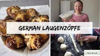 German Laugenzöpfe | German Bread Baking