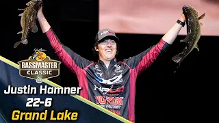 Justin Hamner leads Day 1 of 2024 Bassmaster Classic at Grand Lake with 22 pounds, 6 ounces