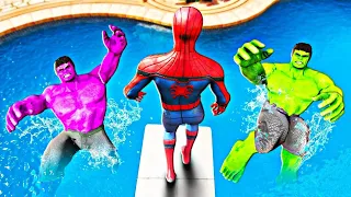 GTA 5 Epic Water Ràgdolls Spider-Man Jumps / Fails ep. 19 #ragdolls #spiderman #epic