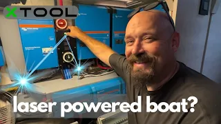 LASER POWERED BOAT//Custom Panel With XTool-Episode 140