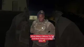 When Military Officers try to pull rank during a traffic stop 😂