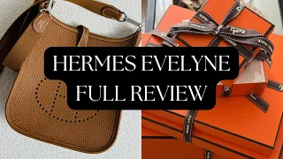 HERMES EVELYNE WIMB + REVIEW OF MY OLEADA HANDBAG | GIRLGONELUX