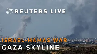 LIVE: Gaza skyline as Israel prepares for a ground assault on the Gaza Strip