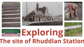 Exploring Rhuddlan Railway Station site - abandoned closed - Vale of Clwyd line - Rhyl - St Asaph