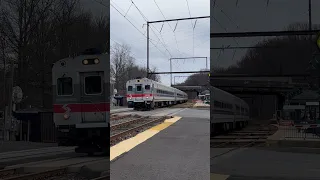 SEPTA Push Pull Set At Woodbourne. SEPTA West Trenton Line.