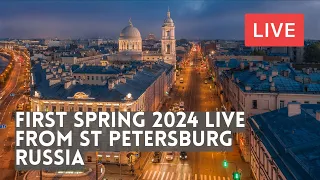 Saturday Night in UNBELIEVABLE St Petersburg, Russia. The First Spring 2024 LIVE!