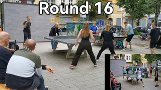 R.16 Street Table Tennis Tournament BormischerPlatz Berlin #tischtennis #backhand #spin #ittf #pong