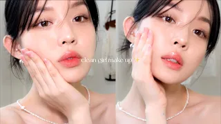 ENG SUB✨clean girl makeup 데일리 울먹 메이크업 •아이유 잔머리펌+셀프 눈썹 리프팅 •가닥속눈썹l 인스타 셀카 메이크업 ㅣ korean makeup