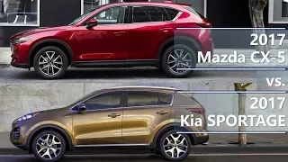 2017 Mazda CX-5 vs. 2017 Kia Sportage (technical comparison)