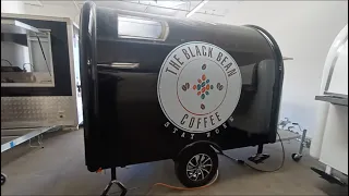 9 ft Rounder Model Coffee Trailer Cart - Arete Food Trailers