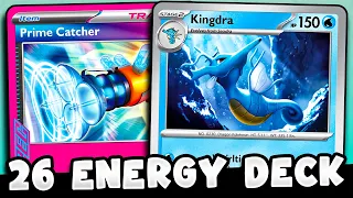 This 26 ENERGY Kingdra Deck is DISGUSTING Right Now!