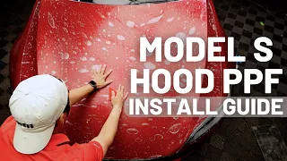 Install PPF On A Tesla Model S Hood - DIY PPF Front Kit - TESBROS