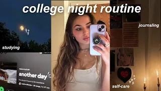 college night routine 🌙 studying, relaxing, & self-care