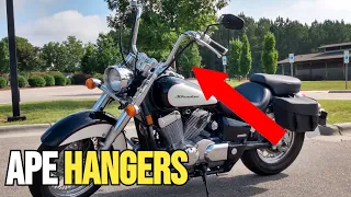 Honda Shadow 750 Aero: 12" Apehangers!