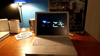 [4K] Mac OS X Leopard first boot on iBook G4