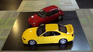 1:18 diecast review Otto Nissan  S15 240sx and Mazda 323 GTR