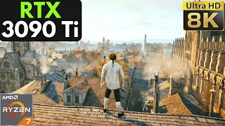 Assassin's Creed Unity: RTX 3090 Ti + Ryzen 7 5800X | 8K | Ultra Settings