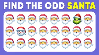 Find the ODD One Out - Christmas Edition 🌲🎅 Emoji Quiz | Easy, Medium, Hard