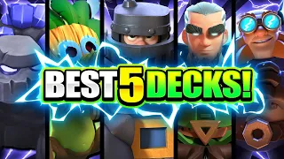 *NEW* TOP 5 STRONGEST DECKS IN CLASH ROYALE! 2021 BEST DECK LIST!