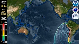 Tsunami Forecast Model Animation: Chile 2010