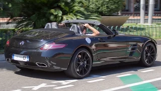 MERCEDES-BENZ SLS AMG ROADSTER - Walkaround and driving in Monaco 2013 HQ