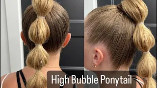 High Bubble Ponytail Tutorial