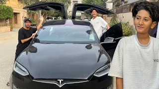 My New Car Tesla x😍Alhumdulilliah !
