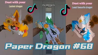 Dragon Puppet Crafts - Paper Dragon TikTok Compilation #68