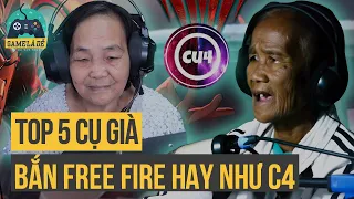 Top 5 Cụ Già Lớn Tuổi Nhất Free Fire Nhưng Bắn Hay Như C4 | TOP 5 Free Fire