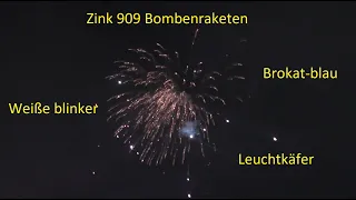 Zink 909 Bombenraketen [Weiße Blinker, Brokat-Blau, Leuchtkäfer]