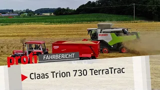 Claas Trion 730 TerraTrac: Tucano + Lexion = Trion | profi #Fahrbericht