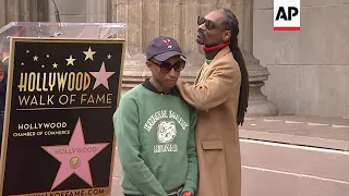 At Hollywood Walk of Fame ceremony, rapper-actor-TV presenter Snoop Dogg says, 'I want to thank me'
