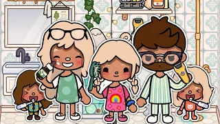 Rich Family Morning Routine In the BIG FAMILY HOME! | *with voice* | Toca Boca Life World Roleplay
