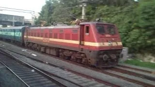 12633 Chennai Egmore - Kanyakumari Super Fast Express Overtakes Tambaram EMU