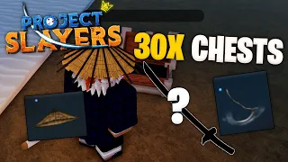 What I Got From 30 Chests In The Project Slayers 2x Boss Drops Event...