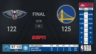 Pelicans @ Warriors | NBA on ESPN Live Scoreboard