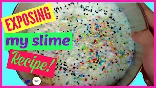 EXPOSING MY SLIME SHOP RECIPE!! CRUNCHY SLIME ASMR