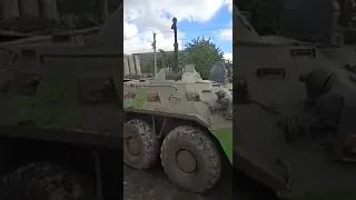 Ukrainian Forces captured two Russian BTR Armored Personnel Carriers on the Eastern Front