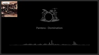 Pantera - Domination Drum Backing Track (Instrumental)