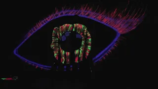 Neon Eye. “The Gaze” - Giada BodyArt Live Performance / Ibiza Light Festival 2018