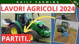 LAVORI AGRICOLI 2024.... PARTITI..!!!!! ARGINELLATURA, DISERBO E ARATURA.